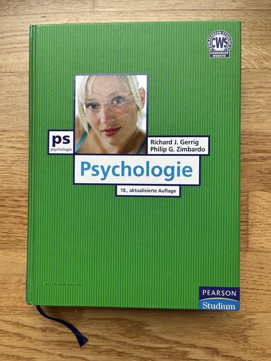 Libri: Psychologie (Gerrig/Zimbardo) – Usato da Zürich venduto da yeti044