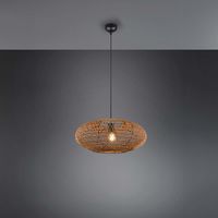 Pendelleuchte, Korbgeflecht, 52 cm Ø