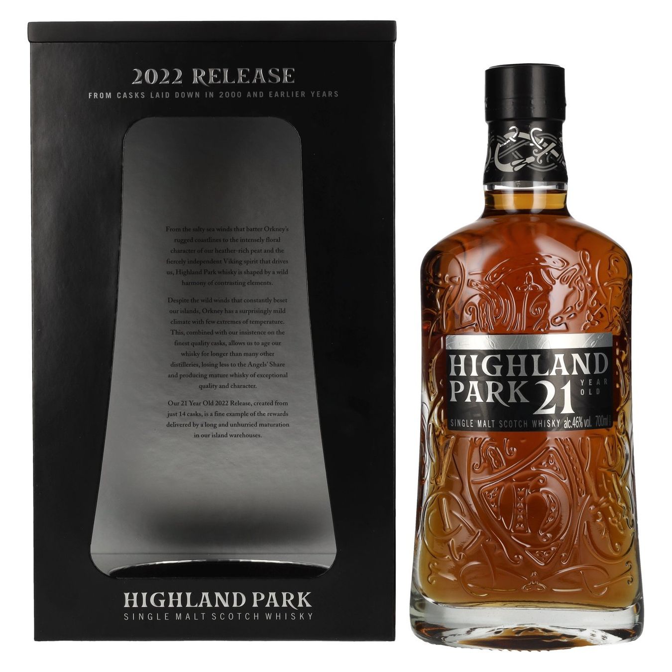 Highland Park Bevande alcoliche: Highland Park 21 ans 2022 – Nuovo e nell'imballaggio originale da Le Locle venduto da drinkshop