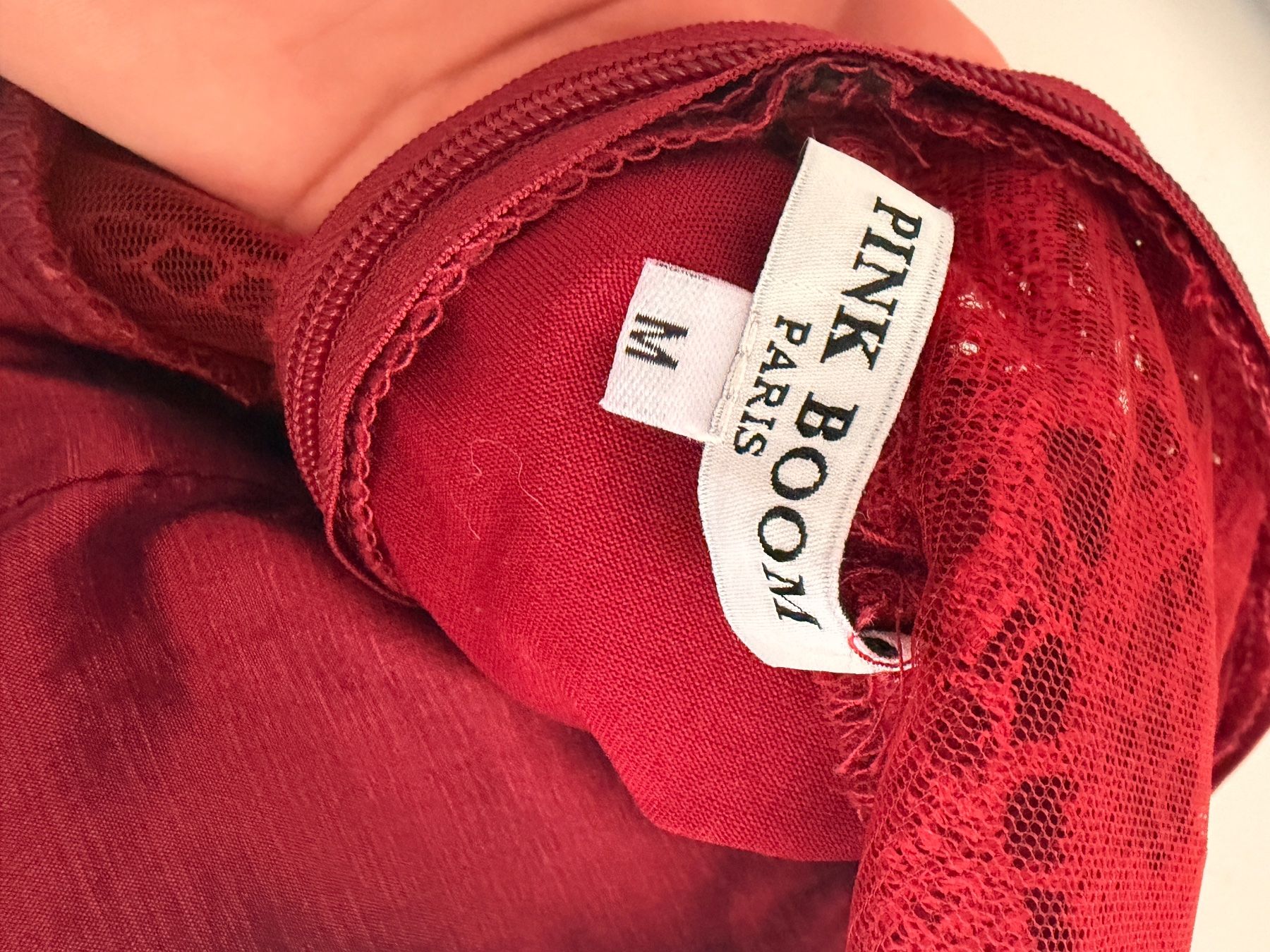 Robes: dunkelrotes Abendkleid Grösse M – D'occasion à Jenins par Marylm 4