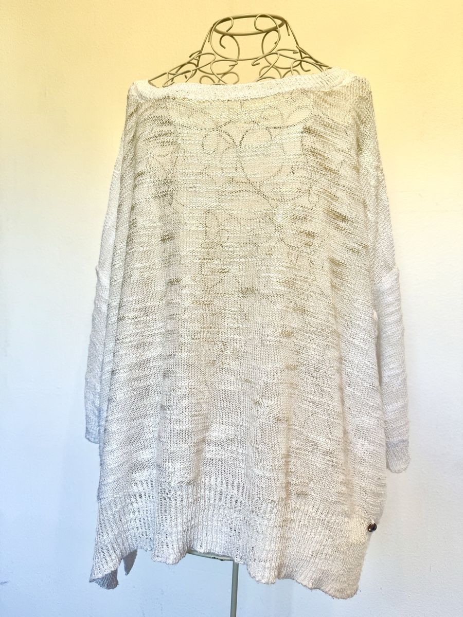 Pulls & Sweat-shirts: Damen Sommer Pullover Kocca Weiss Grösse M leichte Strick – Neuf (Voir description) à Kilchberg ZH par Suisse500 2