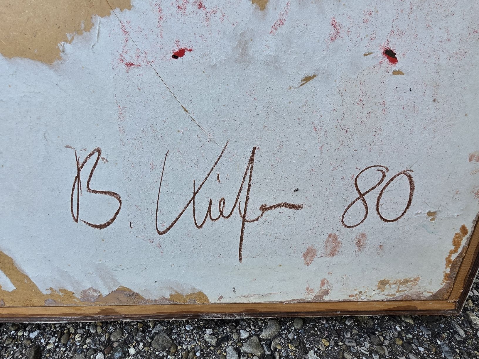 Gemälde: Bild "Auge" signiert B. Kiefer 80  – Gebraucht aus Mettlen von elios0888 4