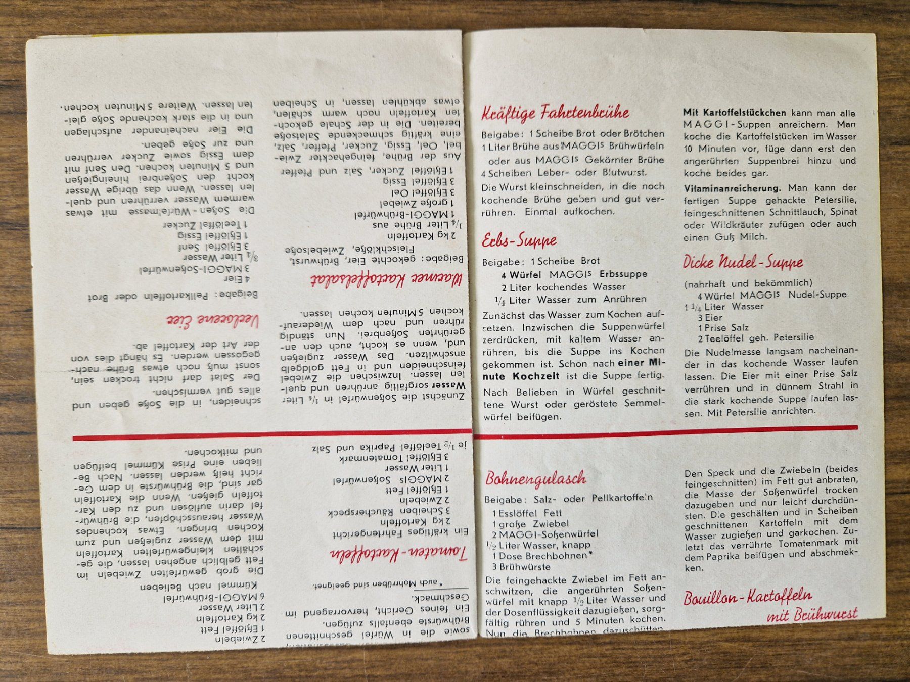 Documenti: Prospekt Werbung Maggi antik – Usato da Mörschwil venduto da lindaswunderkiste 1