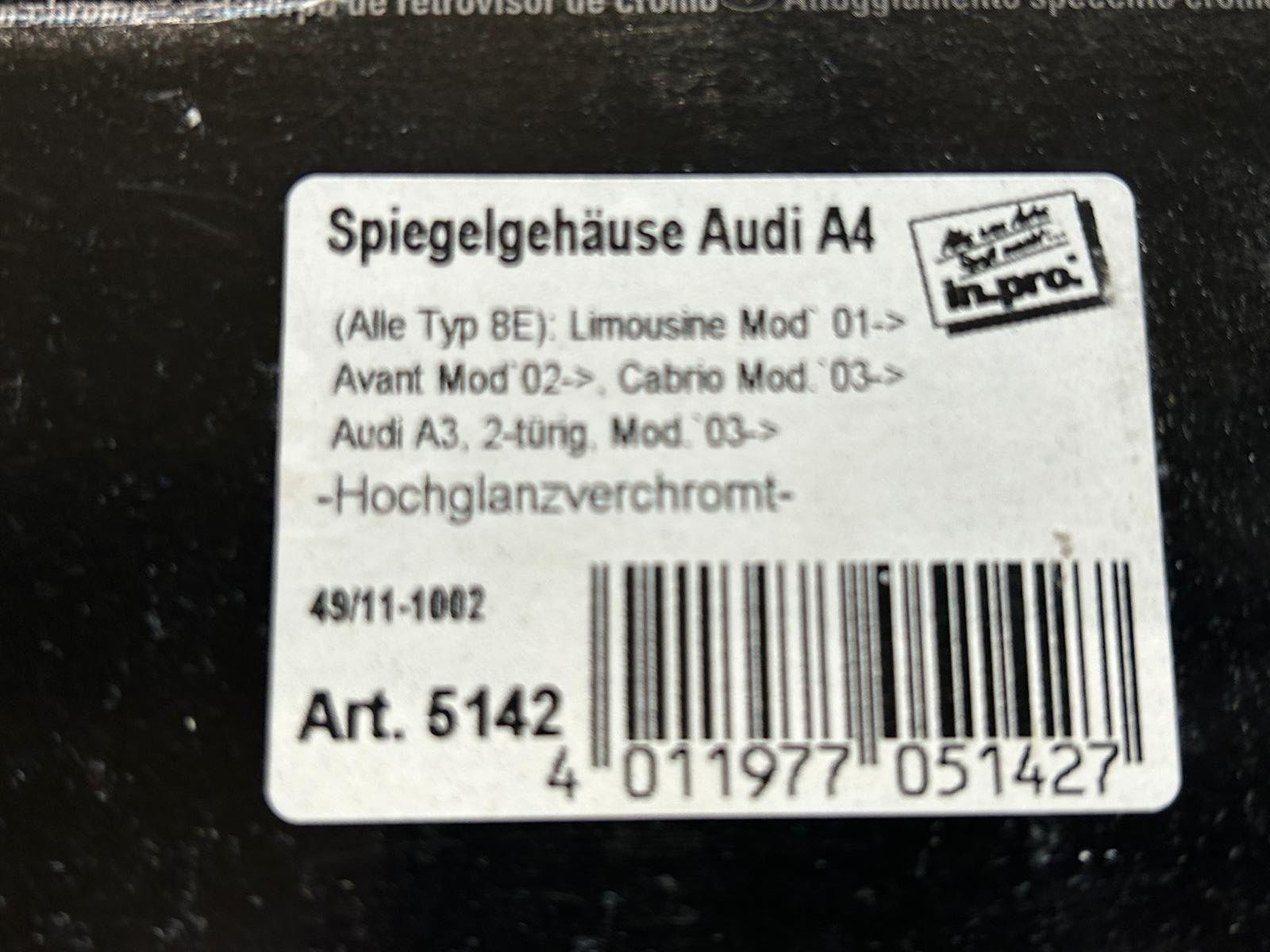 Audi Tutti pezzi di ricambio auto: Audi A3/A4 Chrom Spiegelabdeckungen – Nuovo e nell'imballaggio originale da Hägendorf venduto da Raceland_Tuning 1