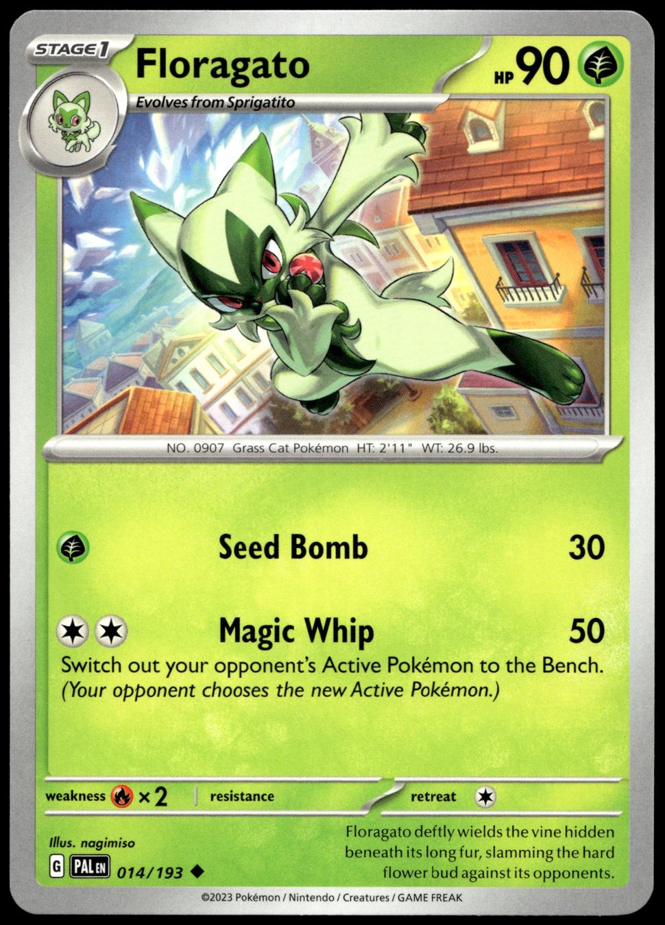 Pokémon Carte collezionabili: Pokémon Floragato 014/193 EN SV02: Paldea Evolved – Usato da Le Mouret venduto da PokemonCards_CH
