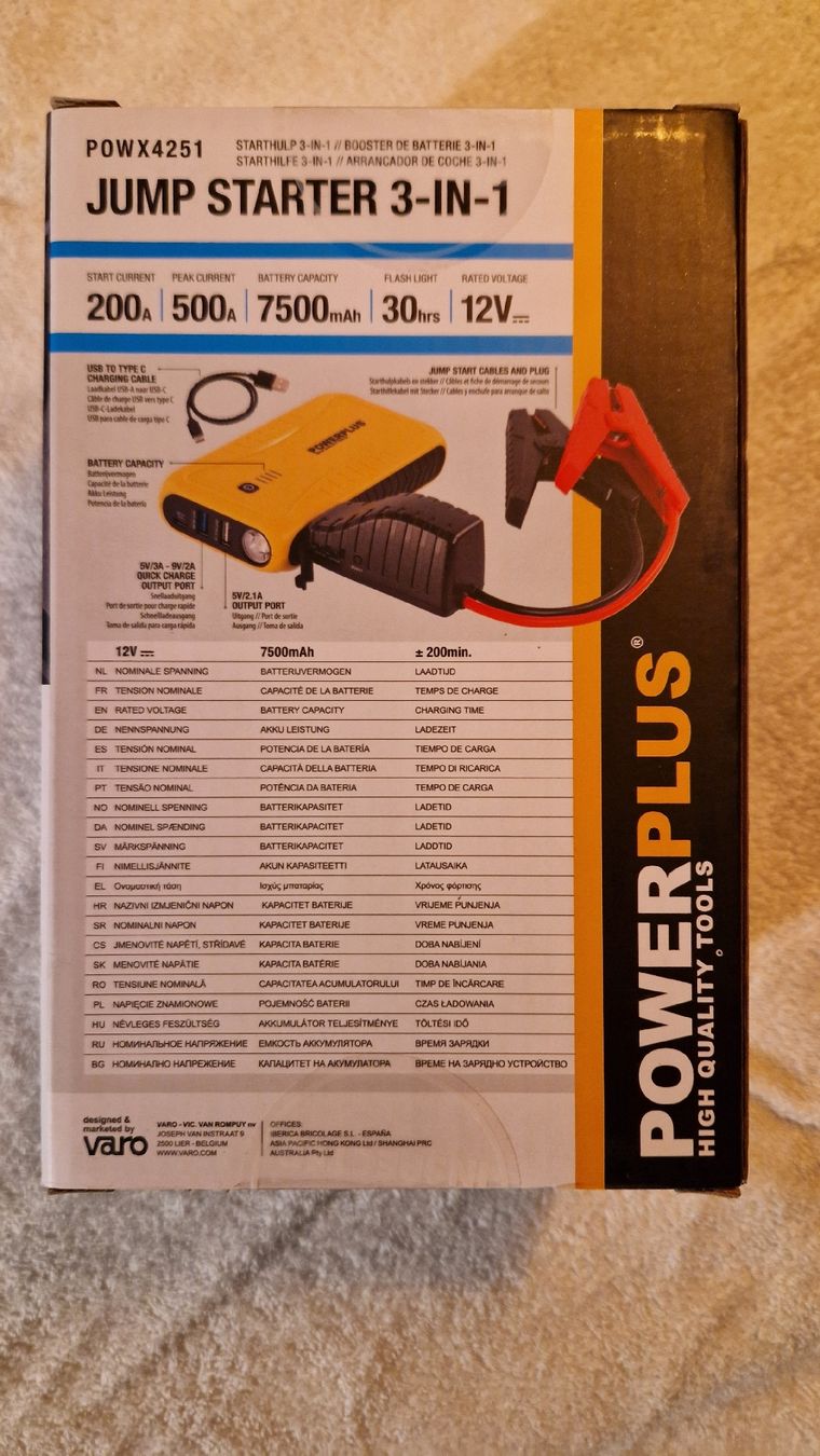 Caricabatterie: Jump starter 3 en 1 – Nuovo e nell'imballaggio originale da Rueyres-Treyfayes venduto da EmileP8992 3
