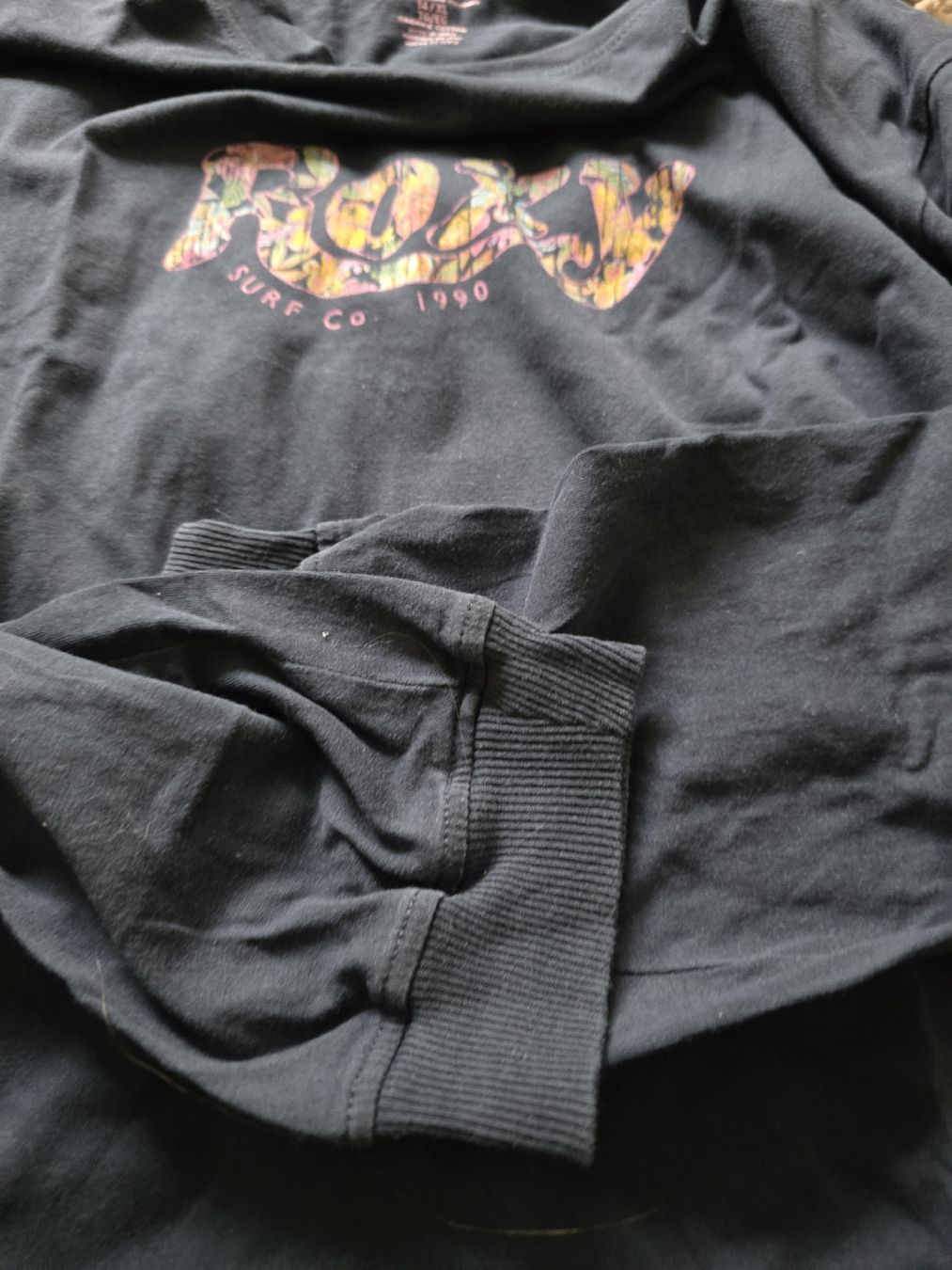 Camicette, T-shirt & Top: Roxy Longsleeve, Gr. 14/XL, Dunkelblau mit Print,  – Nuovo (secondo la descrizione) da Vilters venduto da eli_wj7h 2