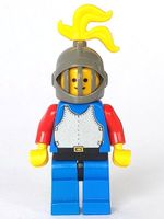 Lego Blauer Ritter mit Helm cas180 (1988) Black Knights