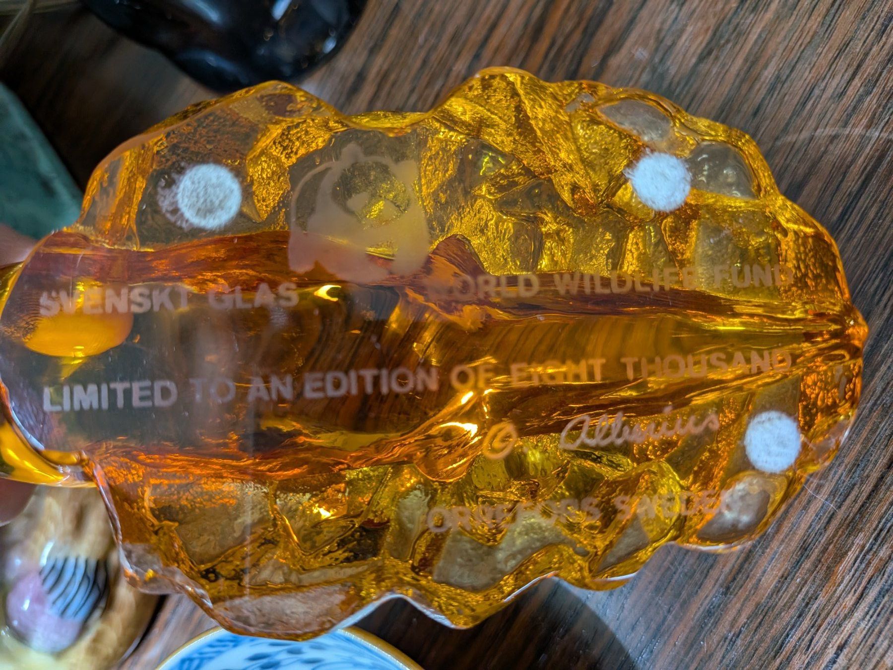 Statuette: Svenskt Glas WWF Orrefors Sweden Robbe oder Seehund – Usato da Emmen venduto da magelan 3