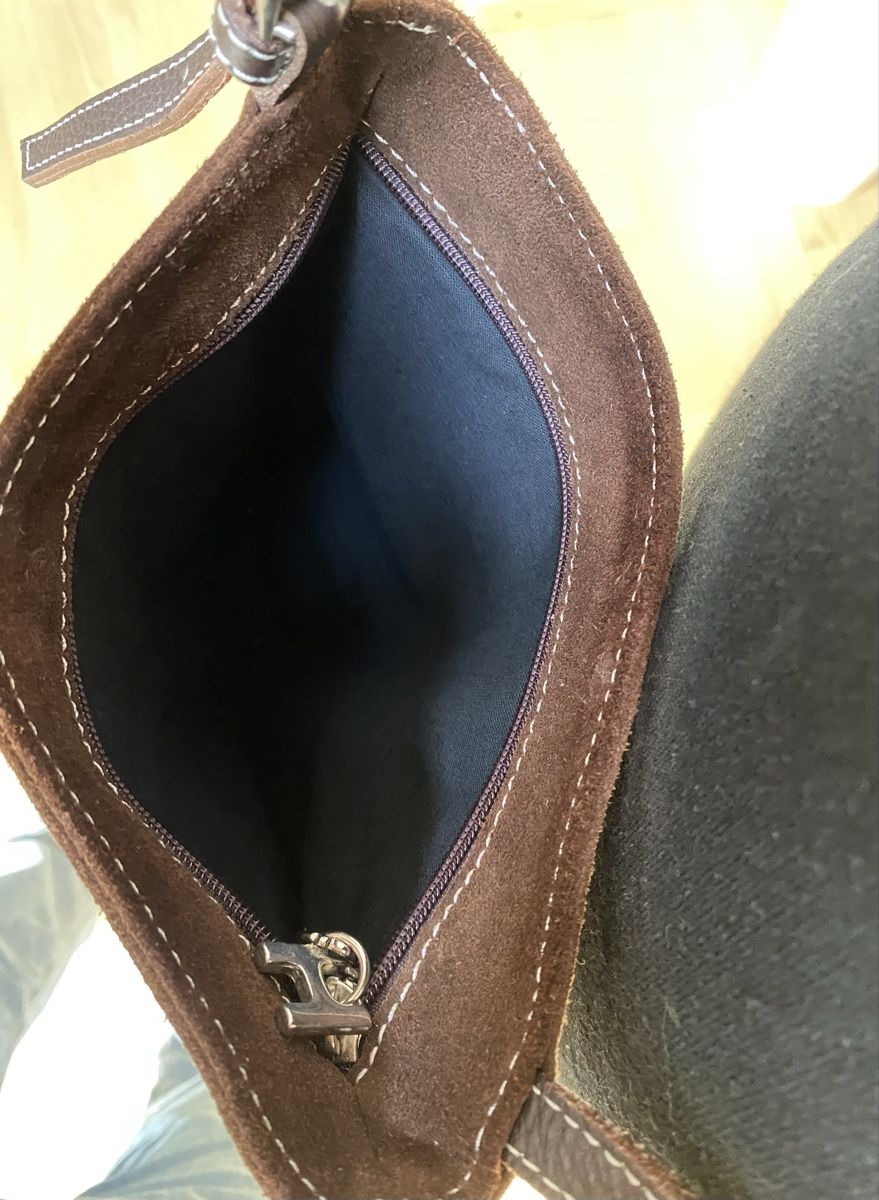 Borse da donna: Braune Wildledertasche, Umhängetasche – Nuovo (secondo la descrizione) da Buochs venduto da H16 5
