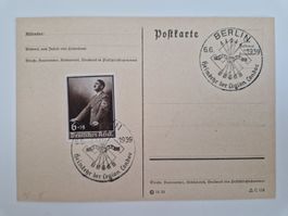 Deutsches Reich Postkarte Briefmarke 1939