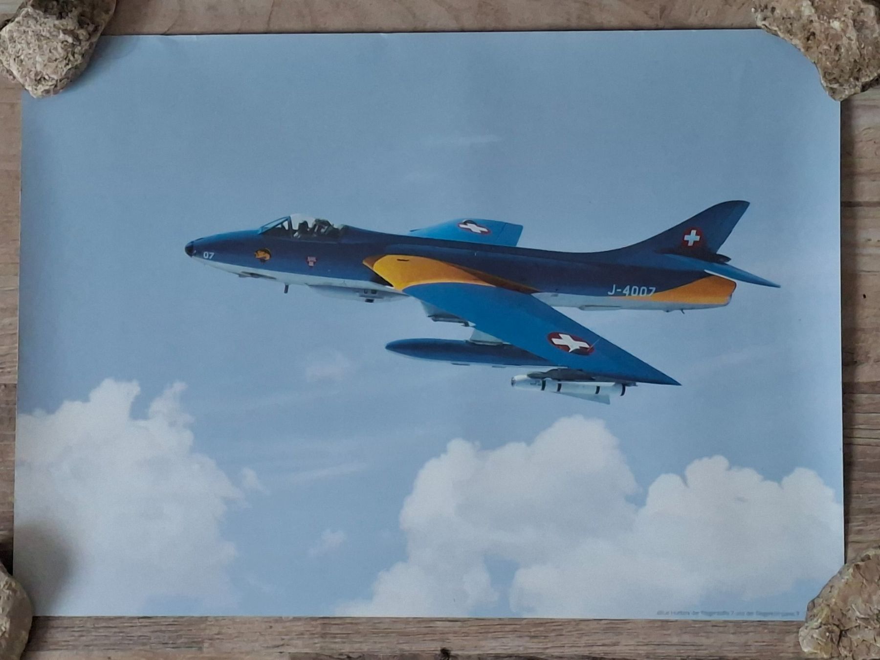 Poster & Bilder: Hunter Fliegerstaffel 7 Poster Schweizer Luftwaffe – Gebraucht aus Giffers von attila07