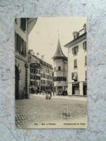 AK um 1910 rue à Thoune Thun Strassenecke Thun belebt Bern