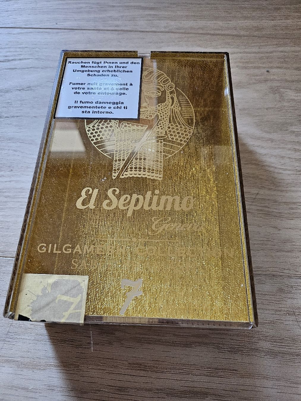 Altro in Decorazioni & Accessori: boite a cigare vide "El Septimo Sens" dorée – Usato da La Joux FR venduto da car_ck96 1