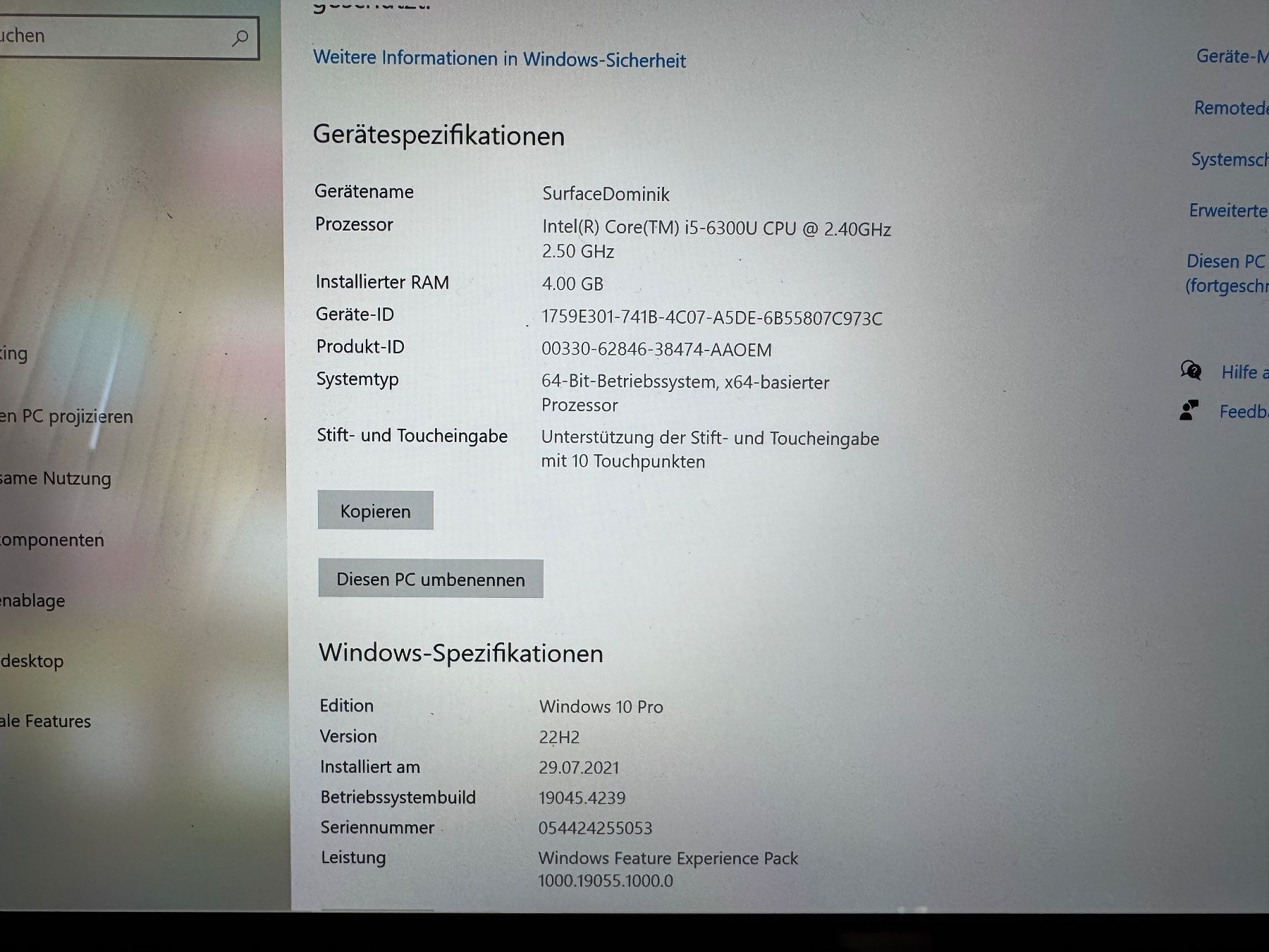 Microsoft Notebook: Microsoft Surface Laptop inkl Hülle – Usato da Oberdorf NW venduto da AndotechnicsGmbH 3