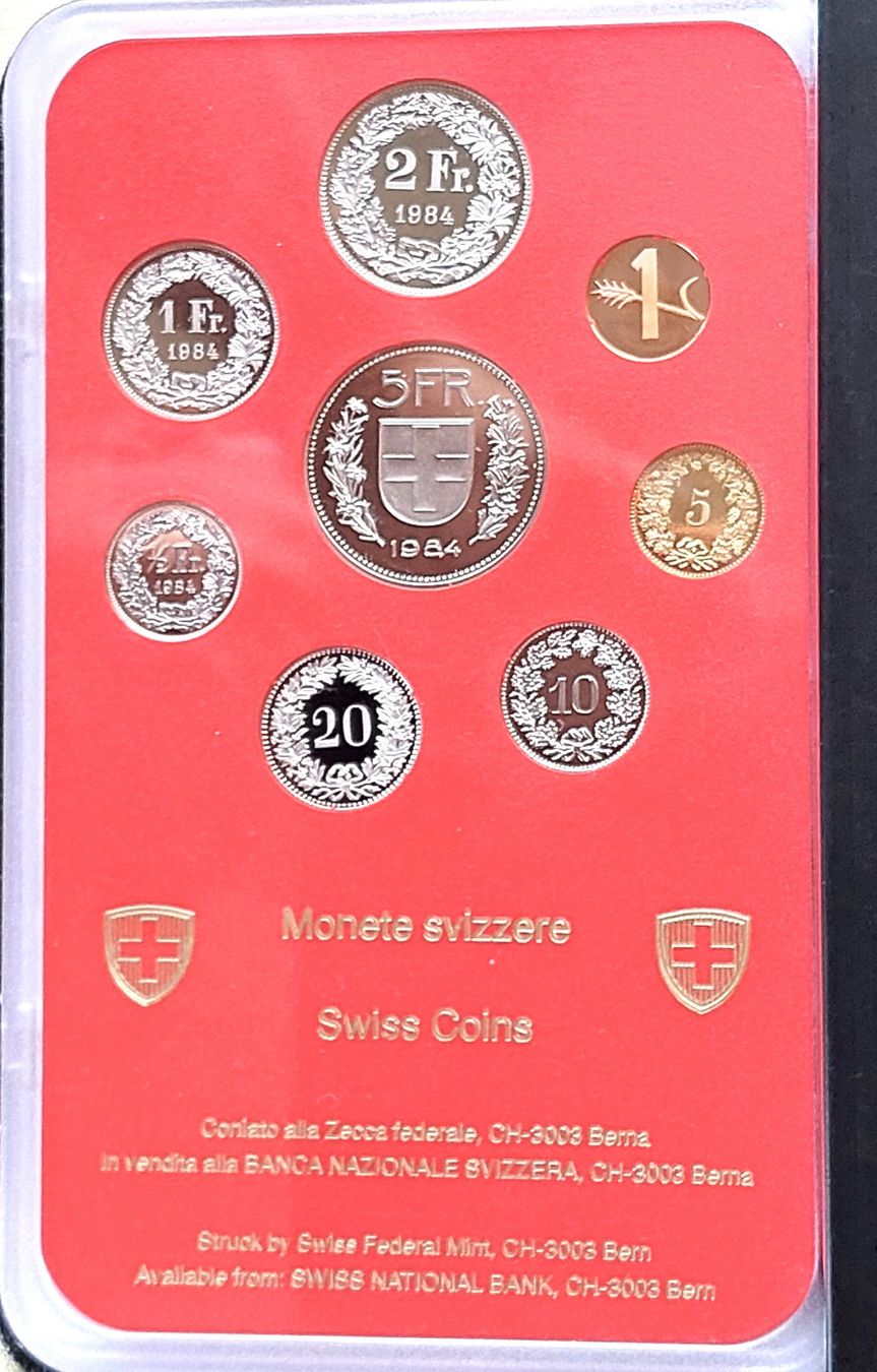 Tutti le monete: CH - Münzsatz 1984 pp – Nuovo (secondo la descrizione) da Arch venduto da repros 2