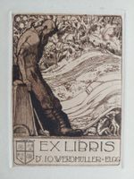 Exlibris Fritz Gilsi - Original Radierung