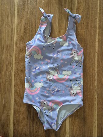 Badeanzug Einhorn Print Grösse 122/128 Mädchen