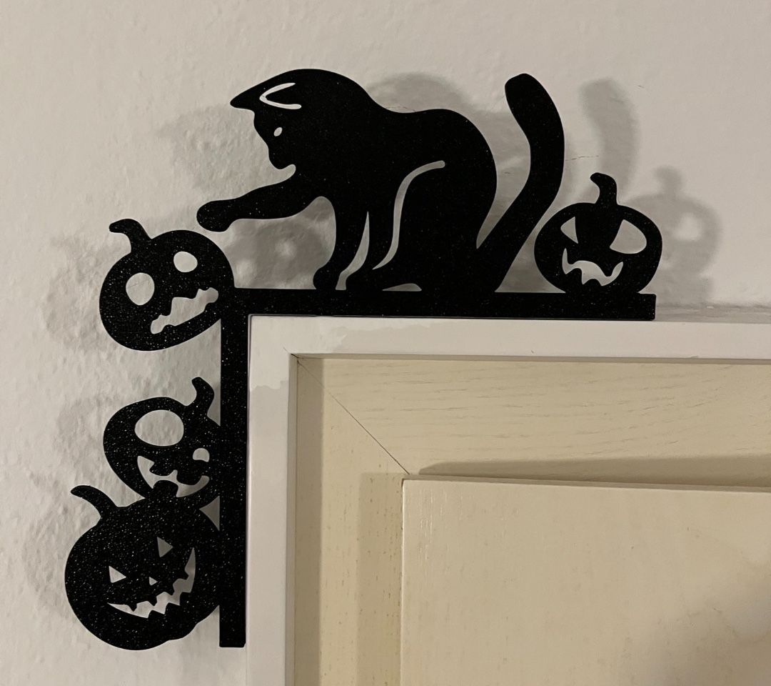 Toutes les décorations: Black Cat Pumpkin Halloween Door Frame Decor New – Neuf (Voir description) à Dübendorf par del_82k8 2