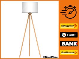 Stehleuchte aus Holz mit LED-Lampe - Stehlampe Modernes