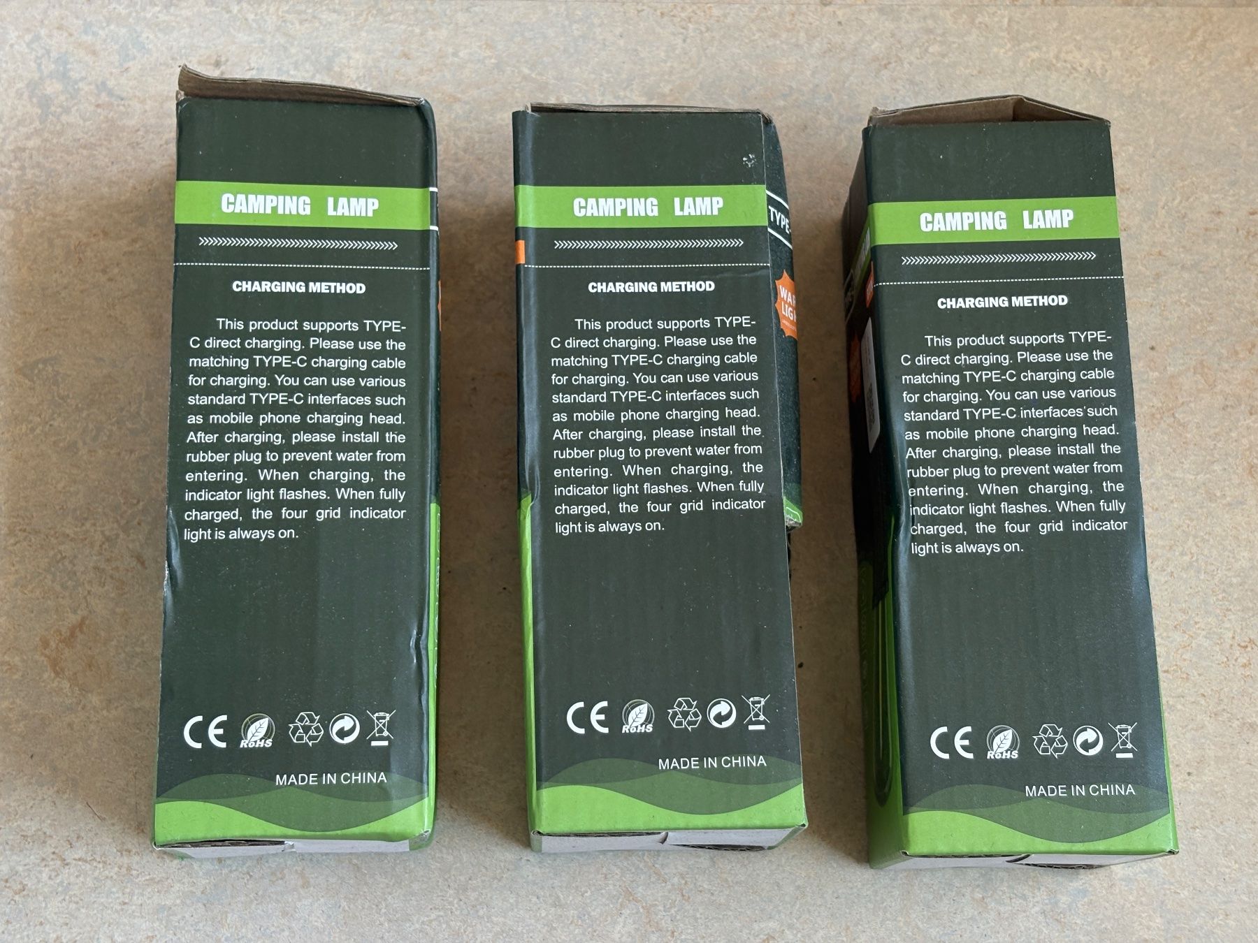 Lampes: 3x Camping Lampen Typ BT002 – Neuf (Voir description) à Dietikon par The-Star-Shop 1