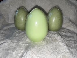 3er Set Kerzen-Eier, Frühlingsdeko, Osterdeko, Neu & OVP!