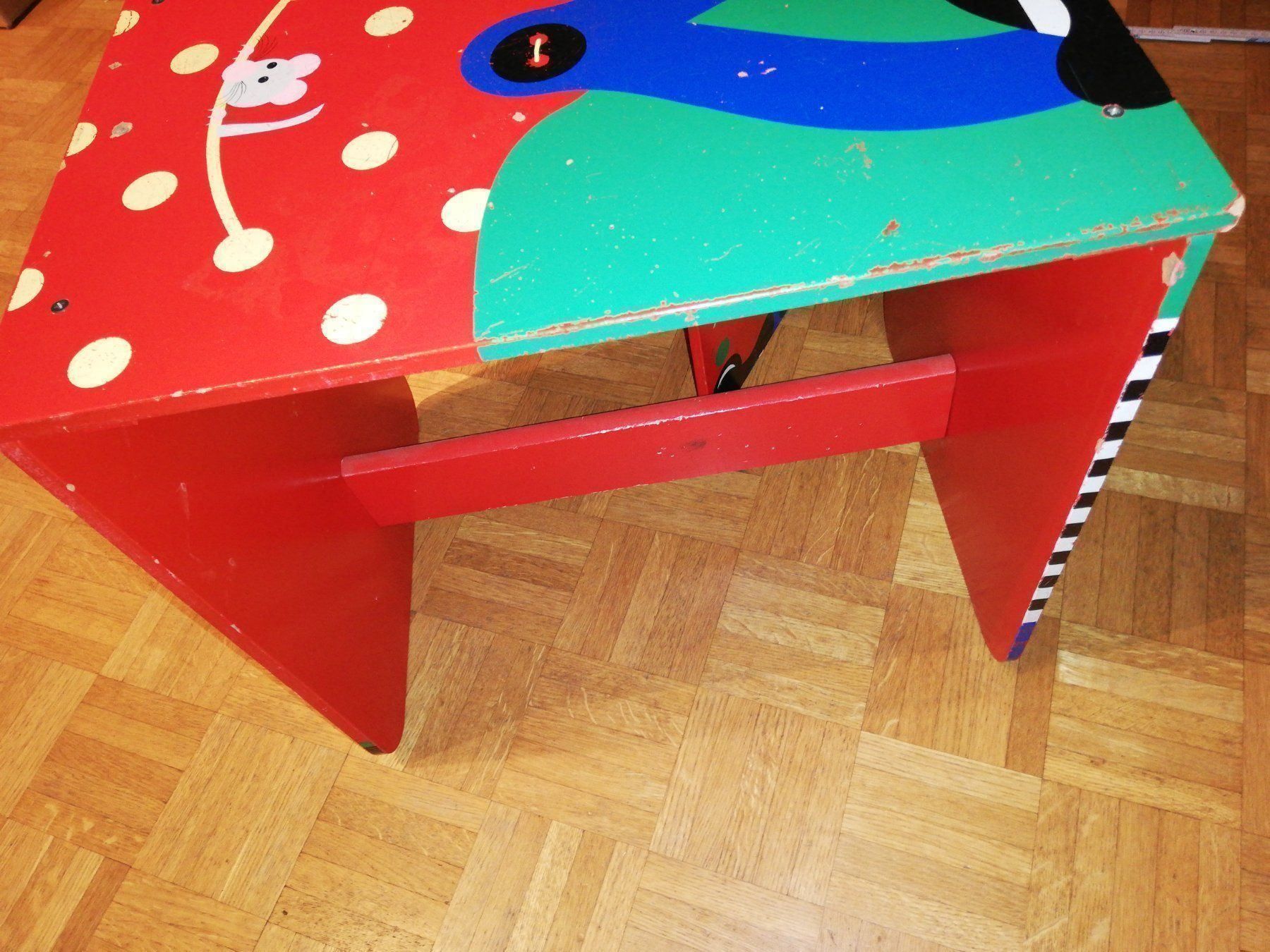 Tische: Kinder Clown Holztisch + Stuhl – Gebraucht aus Escholzmatt von Stern777 1
