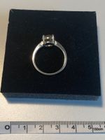 Solitär 925 Silber Ring, rose Stein, Gr. 58