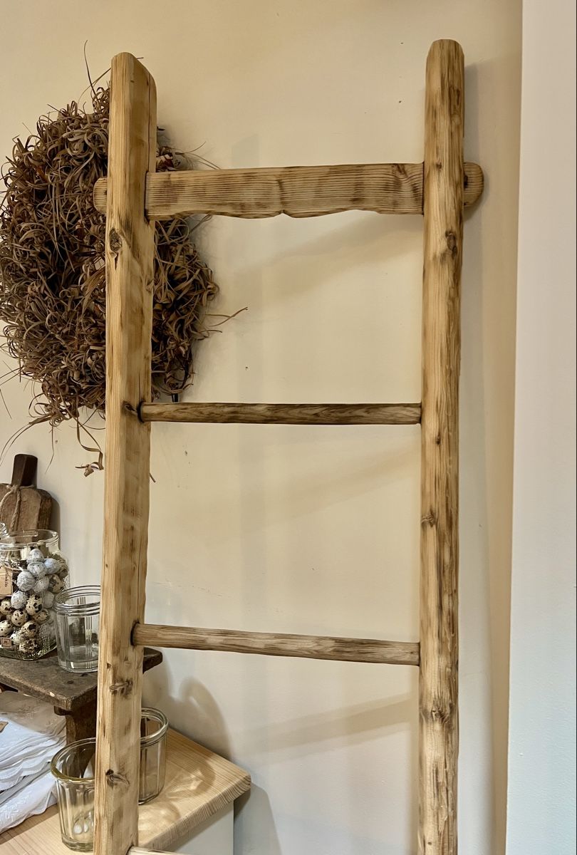 Scale: Altholzleiter Holzleiter 184cm restauriert – Usato da Sirnach venduto da dasrosahaus 2