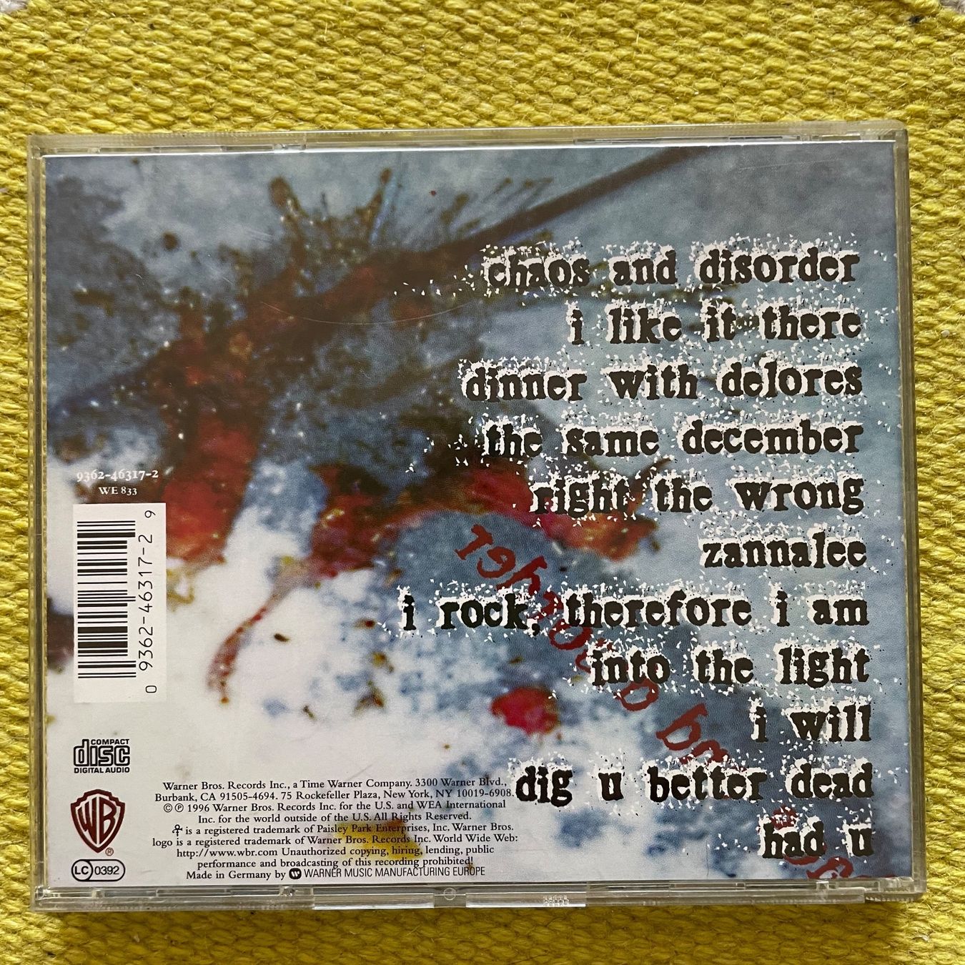 CD: PRINCE-CHAOS AND DISORDER – Usato da Rorschacherberg venduto da CD-Roli 1