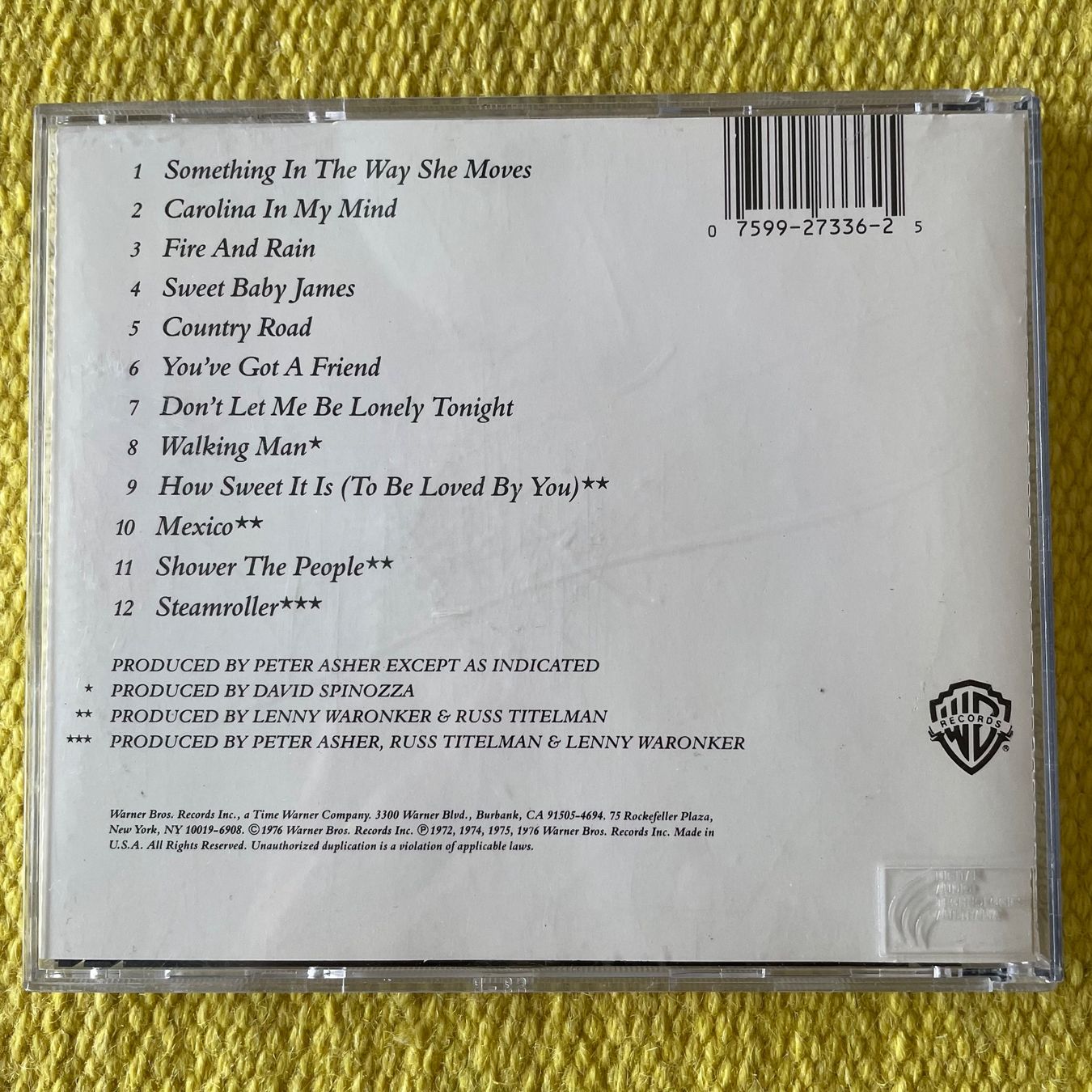 CDs: JAMES TAYLOR-GREATEST HITS – D'occasion à Rorschacherberg par CD-Roli 1