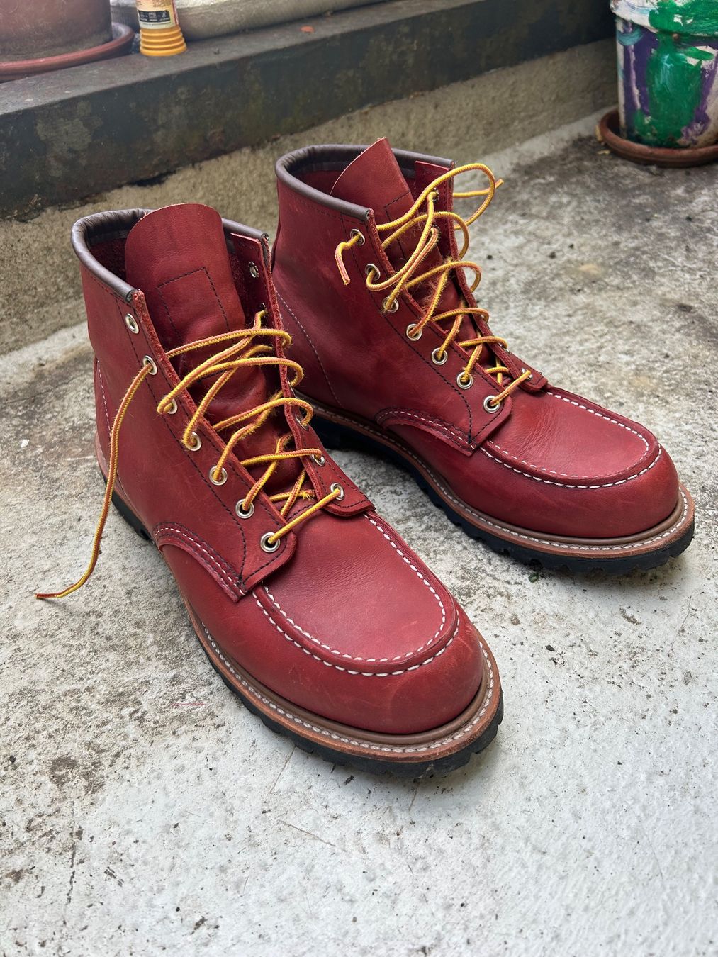 Red Wing Scarpe da uomo: RED WING 8209 Norway Moc Boots Leder – Usato da basel venduto da cac_h9p8