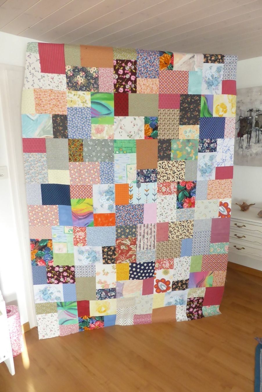 Tessuti: Quilt Top - Baumwolle 140 x 198 cm – Nuovo (secondo la descrizione) da Brunnadern venduto da pinkfaden 2