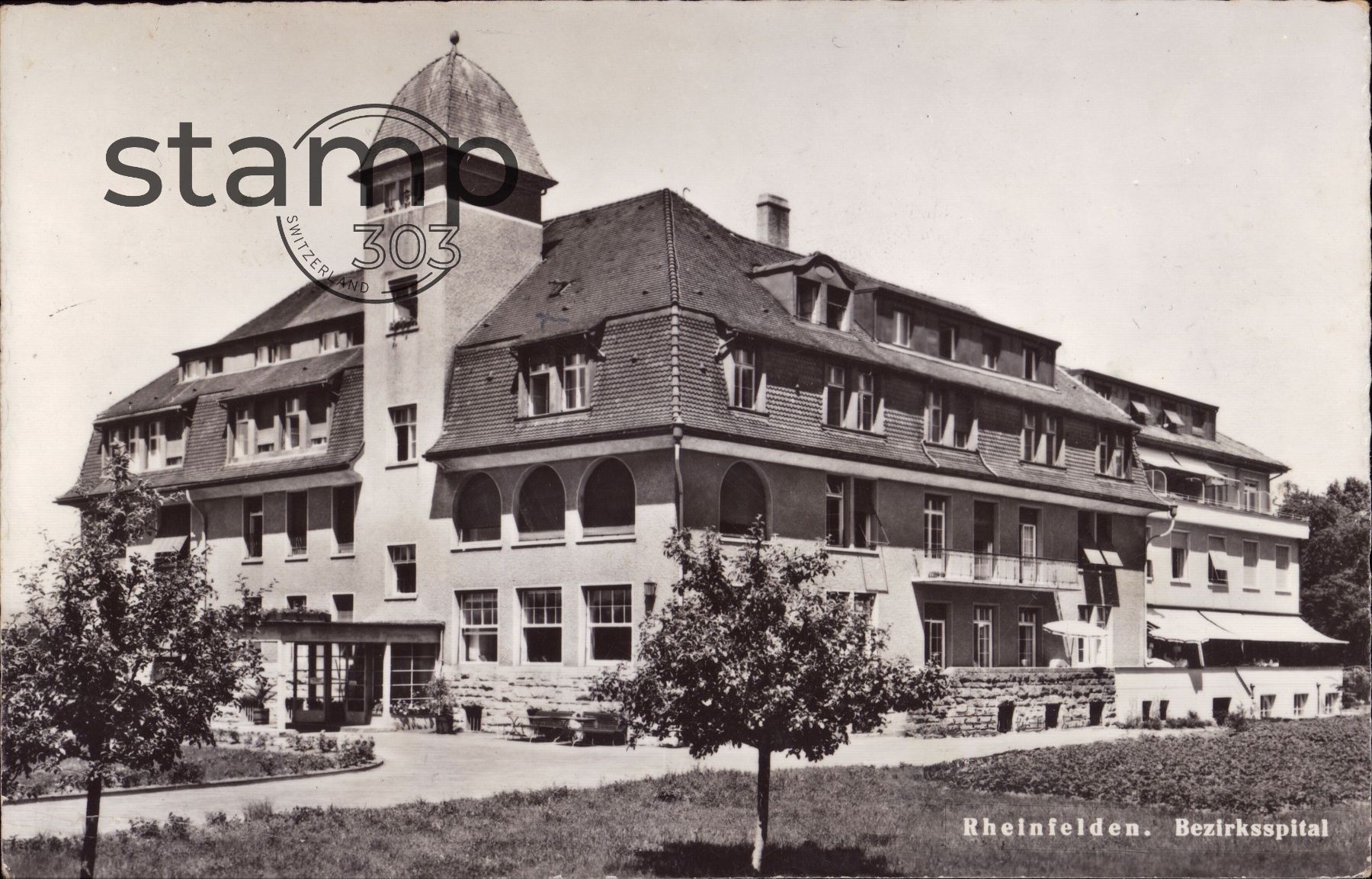 Cartoline postali: AK Rheinfelden _ Bezirksspital – Usato da Eggersriet venduto da stamp303
