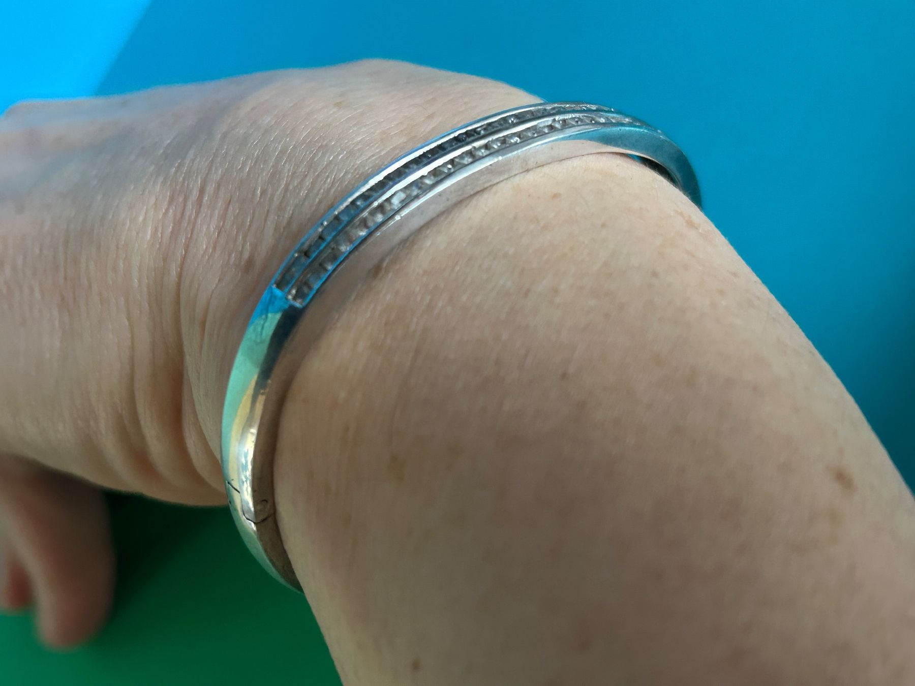 Bracciali & Braccialetti: Silberner Armreif mit Zirkonia CLASSICO – Usato da Dittingen venduto da Bellevista 5