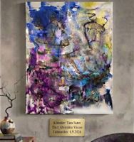 Gemälde " Cosmic Chaos " handmade 80×100