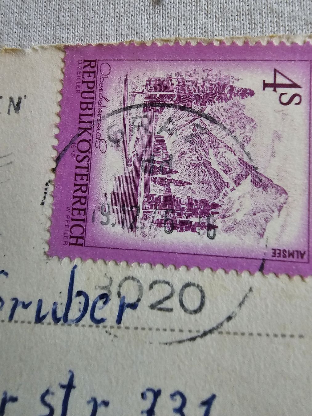 Cartoline postali: Alte Ansichtskarte Geburtstag Junge Blumen gestempelt – Usato da Bütschwil venduto da Taranabo 2