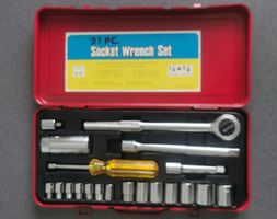 Steckschlüsselsatz, 21 tlg., 1/4" & 3/8"