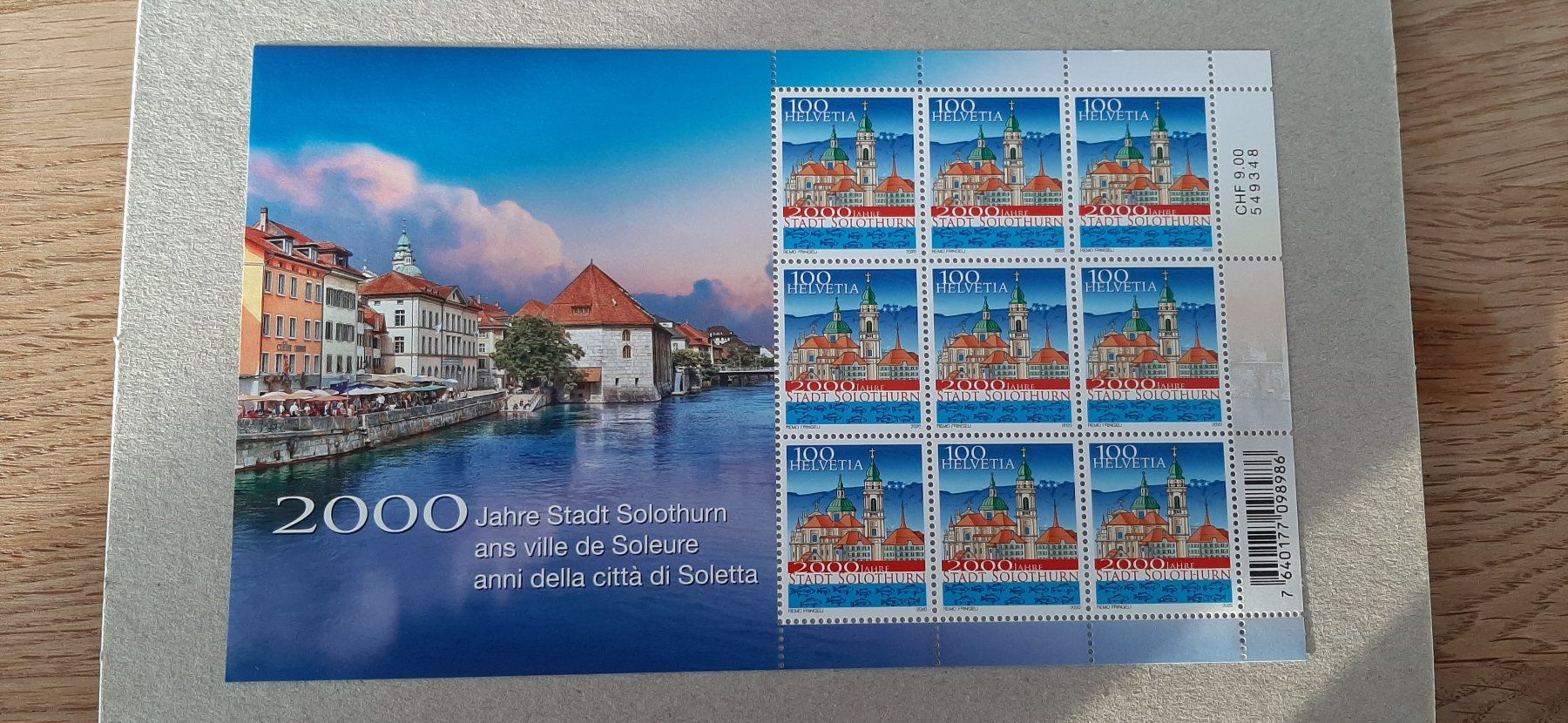 Tutti i francobolli: 2020 2000 Jahre Stadt Solothurn Bogen Postfrisch – Nuovo (secondo la descrizione) da Affoltern am Albis venduto da Andrezc
