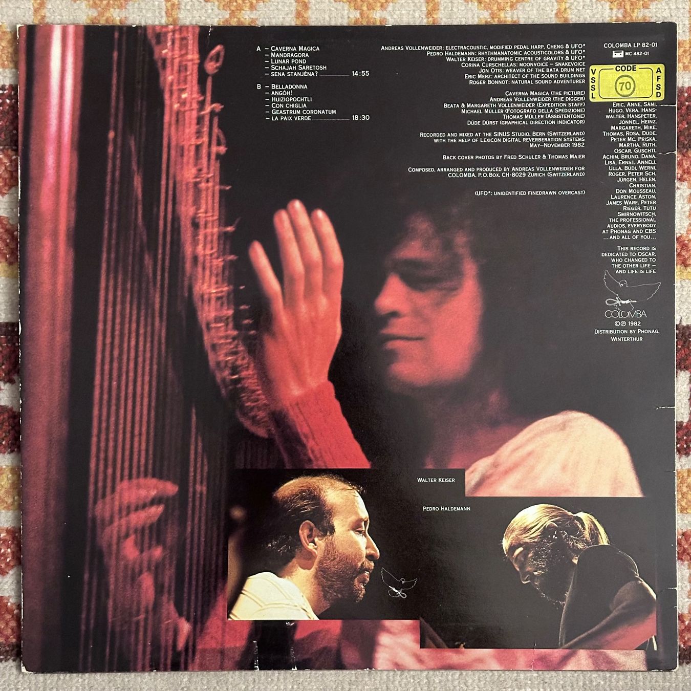 Dischi in vinile: LP - Andreas Vollenweider - Caverna Magica - (...Under The – Usato da Breganzona venduto da Onairda75 1