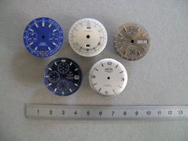Lot 2: 5 verschiedene Zifferblätter