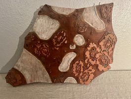 Grande Planche d’Impression Textile Lyon Bois /Laiton XIXᵉ