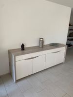 Buffet 6 portes blanc et bois bon état
