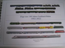 Züge aus 140 Jahre Gotthard-Bahn, 1882 - 2022 von S. Mattei