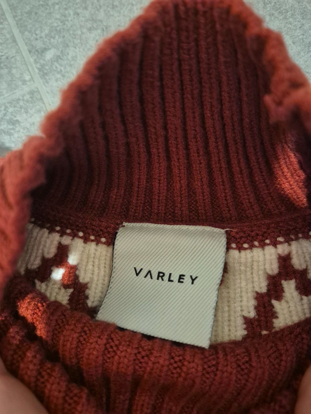Maglioni & Felpe: Fair Isle Knit Strickpullover Rollkragen VARLEY – Nuovo (secondo la descrizione) da Bern venduto da dia_yv66 3