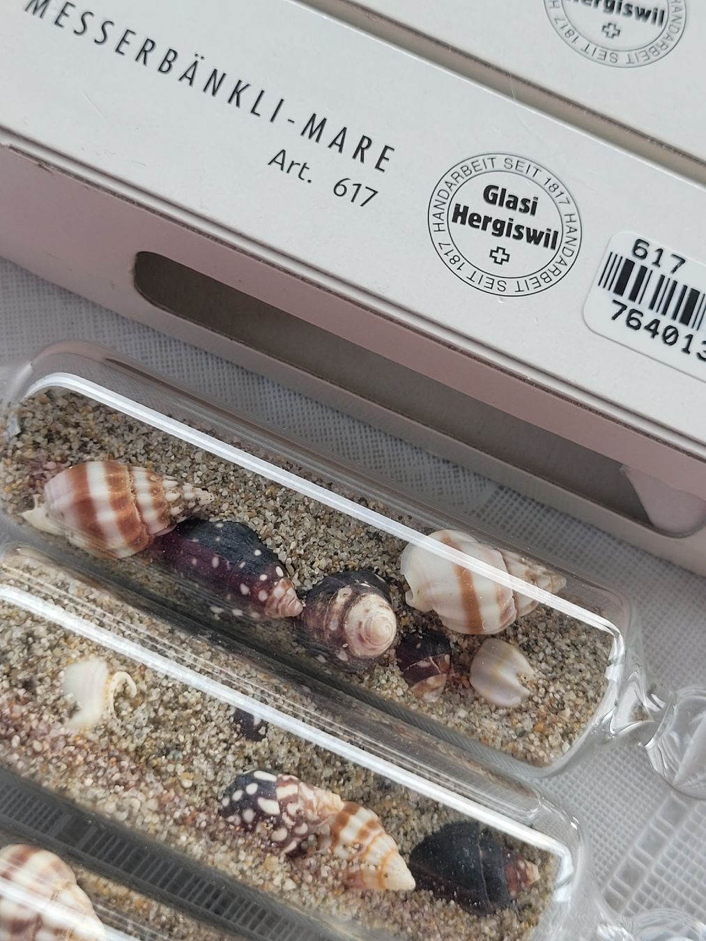Glasi Hergiswil Toutes les décorations: 3 Schöne Messerbänke Glasi Hergiswil "Mare" – D'occasion à Buttikon SZ par Renco