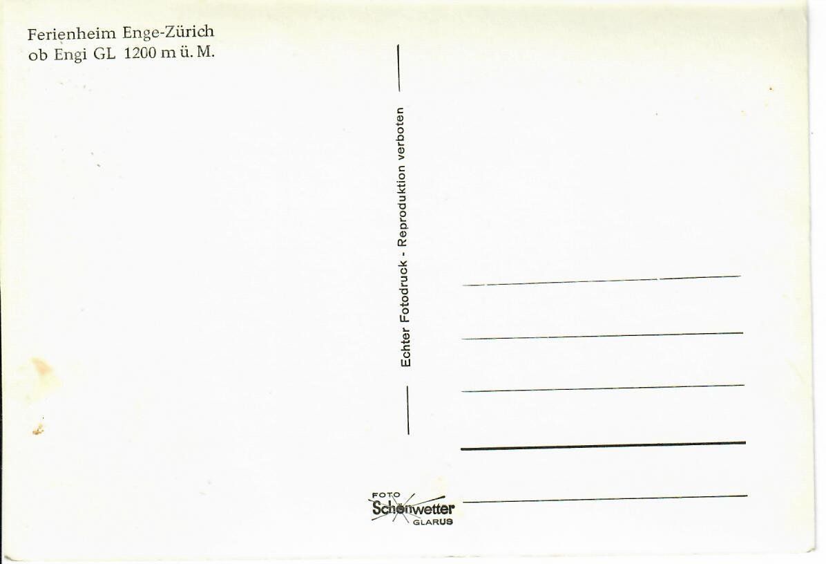 Cartes postales: Ferienheim ob Engi GL – D'occasion à Hochdorf par Ziegel-16 1