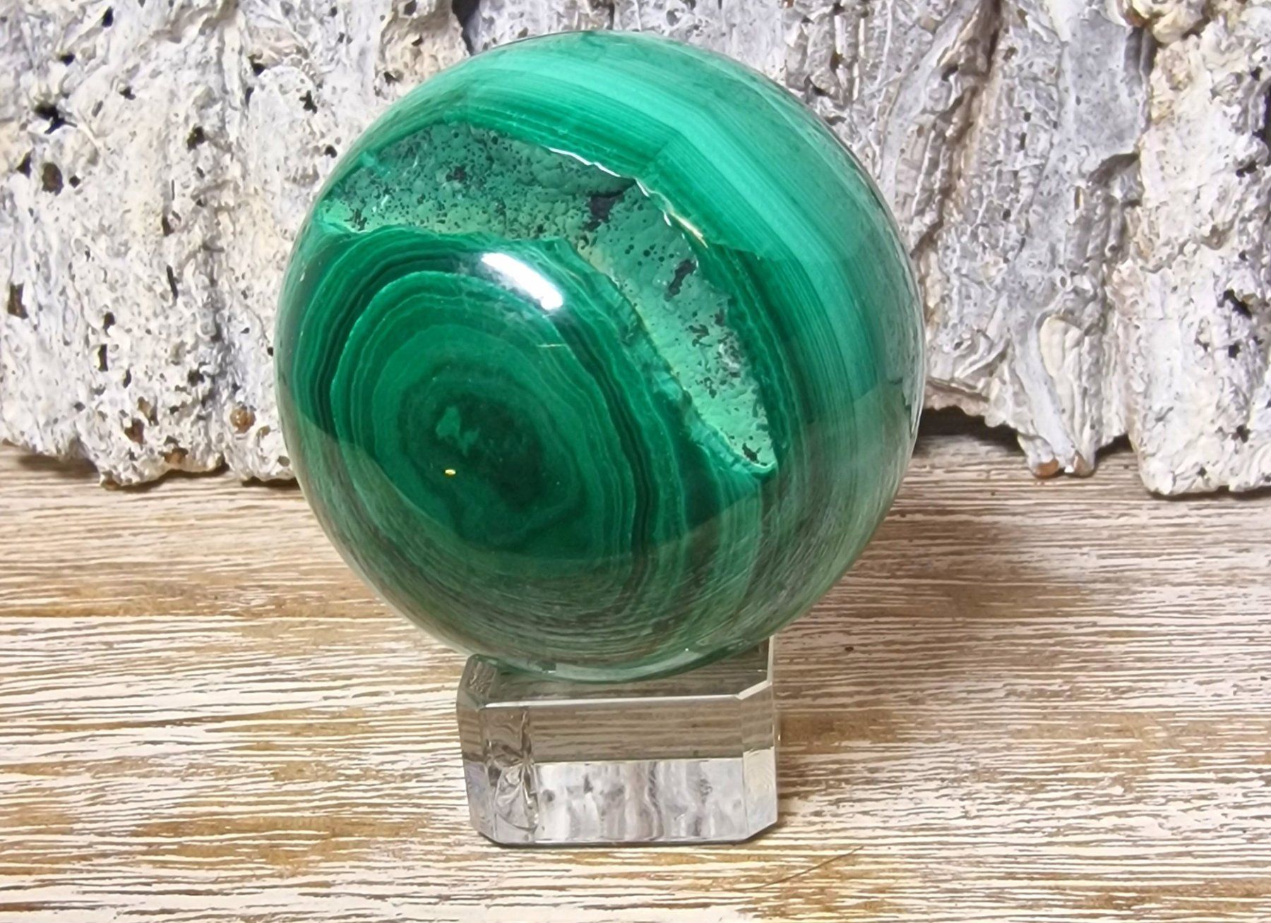 Minerali & Pietre curative: Malachit Kugel 49mm 222g – Nuovo (secondo la descrizione) da Matzingen venduto da Shay_Crystalz 1