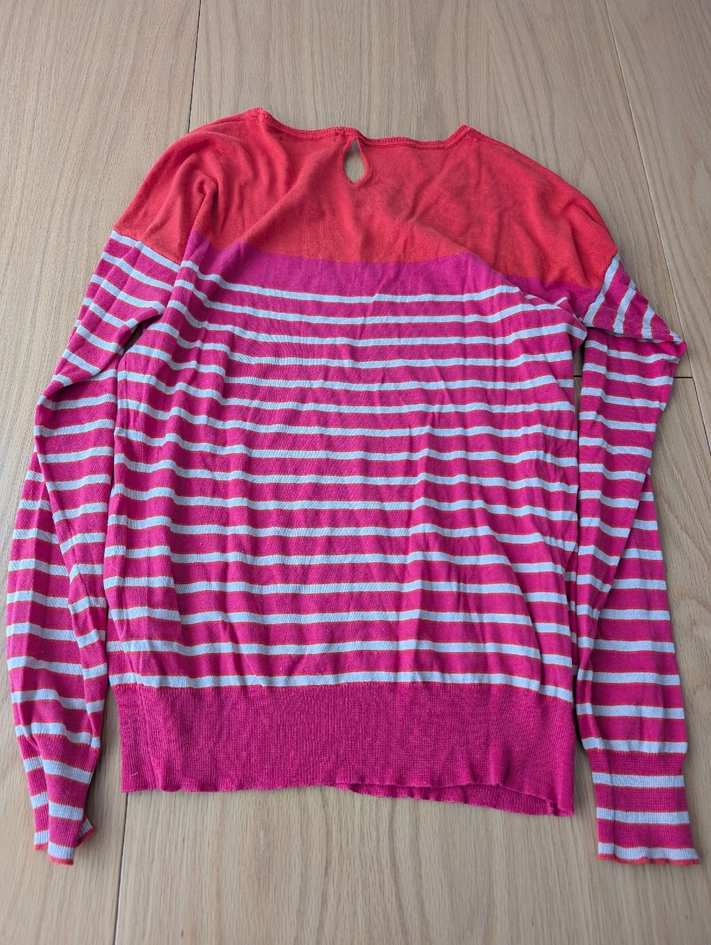 Gérard Darel Maglioni & Felpe: Gerard Darel Pullover aus Seide Gr. S, pink/orange gestreift – Usato da Basel venduto da an_v7yj 3