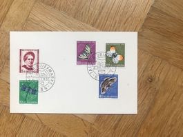 Karte mit Pro Juventute Satz 1951